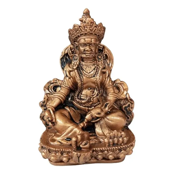 Figura Decorativa Kuber Dios Hindú Fortuna Riqueza 
