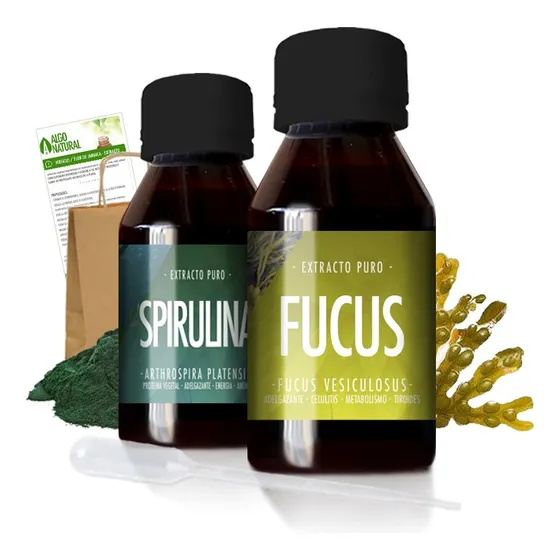 Alga Fucus + Spirulina - Adelgazante - Proteina Vegetal