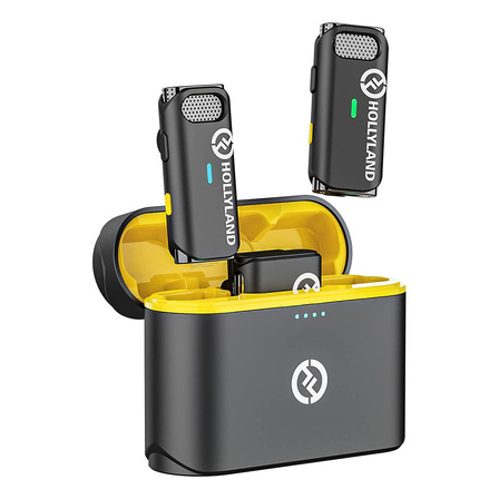 Hollyland Lark M1 Doble Negro Micrófono Inalámbrico Lavalier Para Cámara Y Para Android Celular Y Para Apple Celular Hollyland Lark M1 Doble Negro Micrófono Inalámbrico Lavalier Para Cámara Y Para Android Celular Y Para Apple Celular