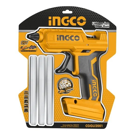 Pistola Silicona Caliente A Bateria 20volt Ingco Cggli2001 F