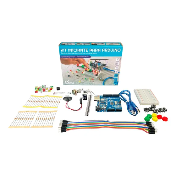 Cdr Kit Iniciante Para Arduino Com Tutorial E + De 100 Pcs Nf-e