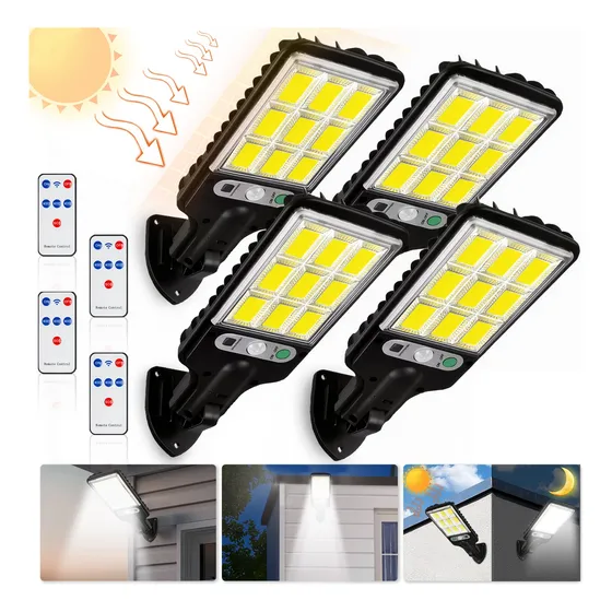 4pack De Luz Solar Mazorca Al Aire Libre Super Brillante Lám