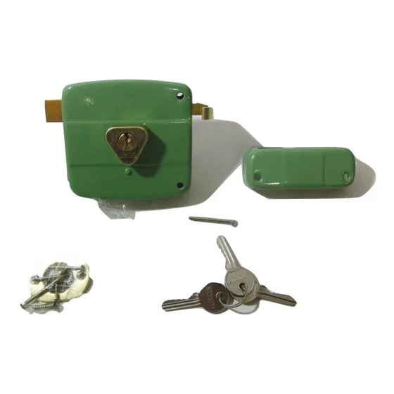 Cerradura Para Sobreponer Con Cilindro Puerta, Reja. Tienda