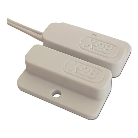 Sensor Micro Magnético Alarma X-28 Smcb Cable Puerta Ventana