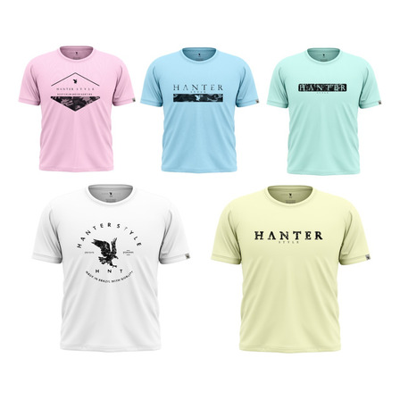 Kit 5 Camisas Masculina Camiseta Básica Algodão Atacado Kit 5 Camisas Masculina Camiseta Básica Algodão Atacado
