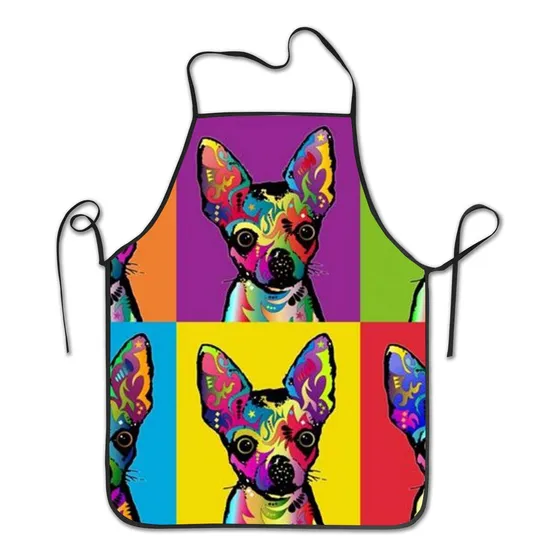 Delantal Cocina Profesional Estampado Perro Chihuahua