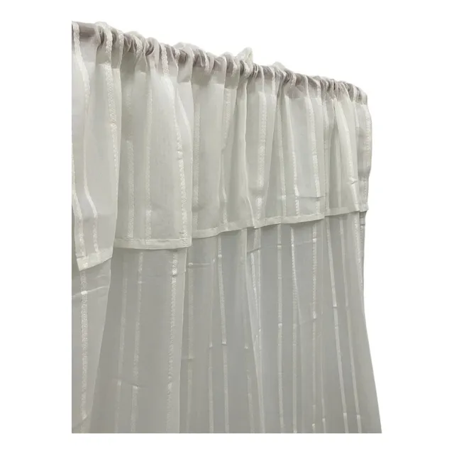 Cortina Voile Fantasía Con Faldón- Varios Ambientes-deco-tdj