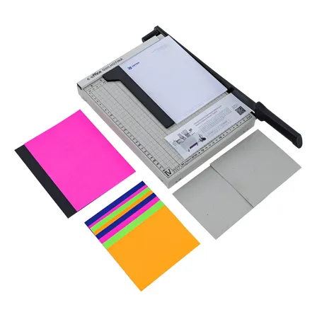 Guilhotina Aço 30cm Papel A4, B5, A5, B6 E B7 Trava E Guias