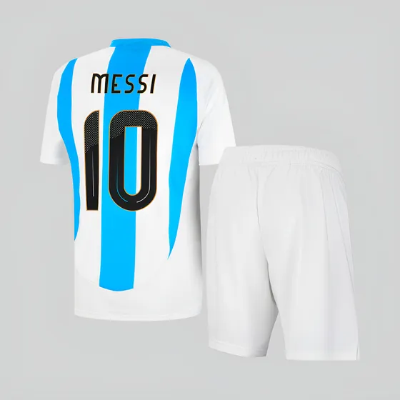 Conjunto Messi 10 Argentina Seleccion Niño Hombre Futbol