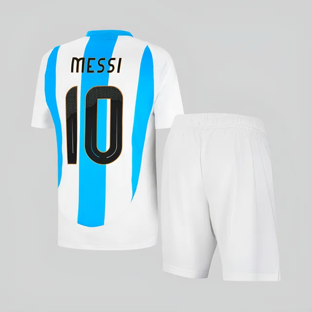 Conjunto Messi 10 Argentina Seleccion Niño Hombre Futbol