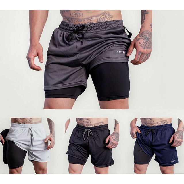Kit 4 Shorts 2 Em 1 Masculino Dryfit Academia Kit 4 Shorts 2 Em 1 Masculino Dryfit Academia