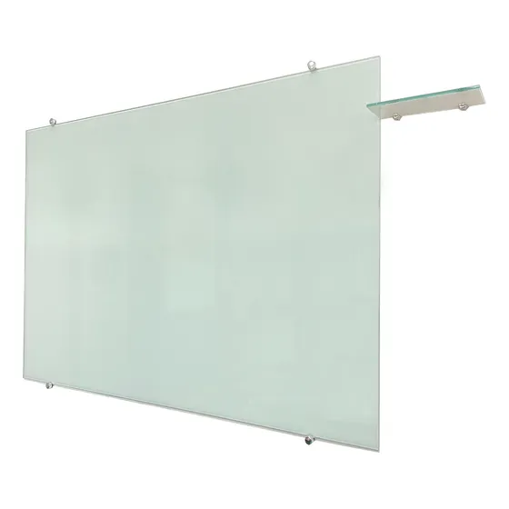 Lousa / Quadro De Vidro Para Escrever Branco De Parede Sala Cor Branco Leitoso