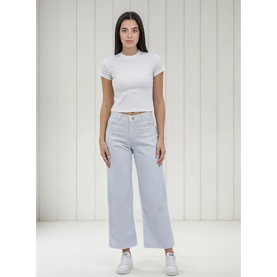Pantalon Rayado Mujer Zua