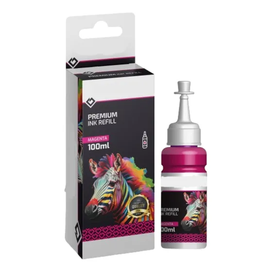 Botella De Tinta Magenta Universal De 100ml