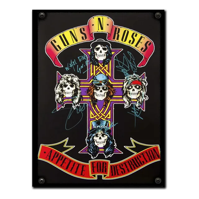 #401 - Cuadro Vintage 21 X 29 Cm / Guns N` Roses Rock Poster