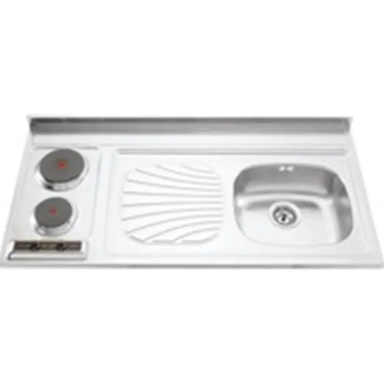 Pileta Doble Tramontina Con Hornallas Ac 304 - Glass Park