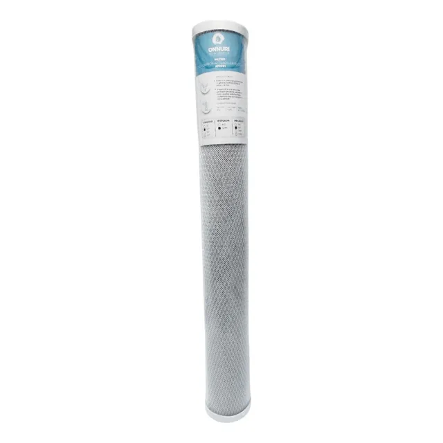 Filtro Carbon Activado Bloque 20 Pulgadas Slim 5 Micras