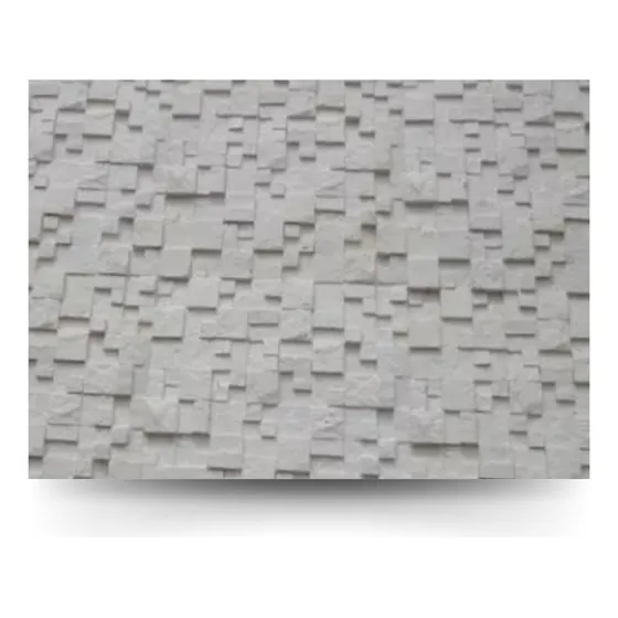Revestimento Cimenticio Pedrinha Branca Tipo Mosaico
