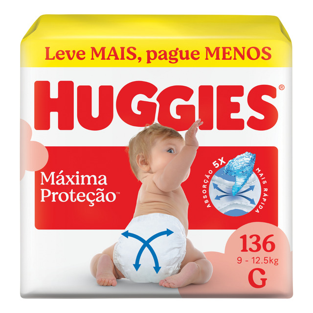 Fralda Huggies Supreme Care G 136 Un Fralda Huggies Supreme Care G 136 Un