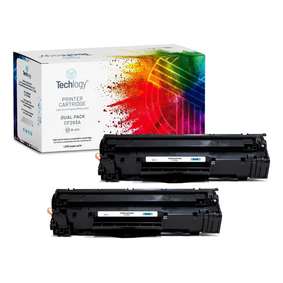 Toner Techlogy 83a 2 Pack M201 M125 M127 M225 283a Tinta Negro