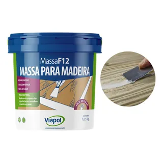 Massa F12 Calafetar Correção Madeira Viapol 1,65kg Div Cores Massa F12 Calafetar Correção Madeira Viapol 1,65kg Div Cores