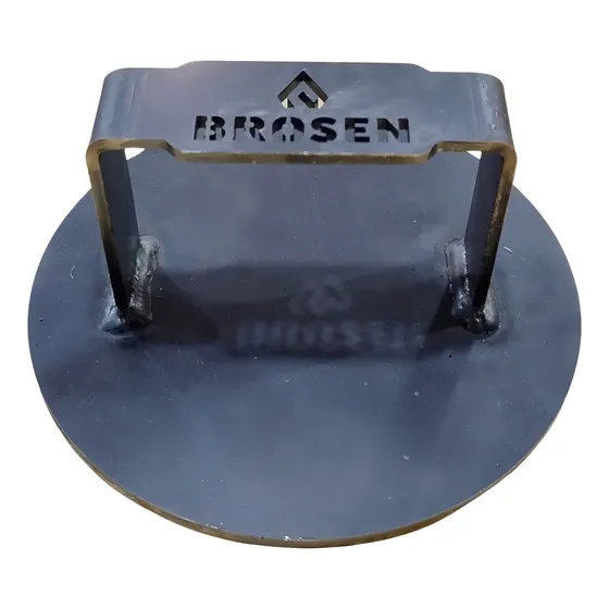 Prensa Hamburguesa Smasher Brosen Brogas 15cm Color Negro