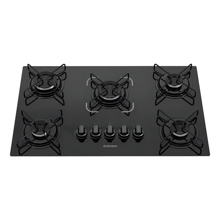 Cooktop a gĂĄs Itatiaia Preto 5 Bocas Essencial Bivolt 127V/220V 620CT50153 Cooktop a gĂĄs Itatiaia Preto 5 Bocas Essencial Bivolt 127V/220V 620CT50153