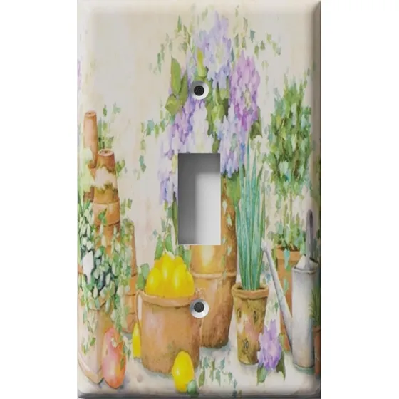 Cubierta Decorativa Interruptor Luz Flor Limon Placa Pared