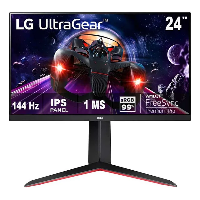 Monitor LG 24gn65r-b 23.8  Fhd Ips 144hz 1ms Freesync