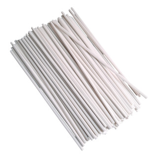 * 100 Palitos Plastico Blanco 19.5 Cms Paletas Choco Jabon * 100 Palitos Plastico Blanco 19.5 Cms Paletas Choco Jabon