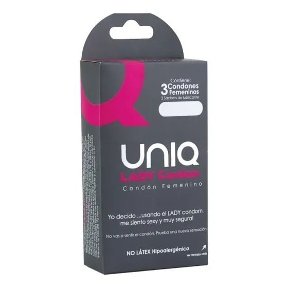 Lady Condoms | Condón Femenino | libre de látex | Hipoalergénico