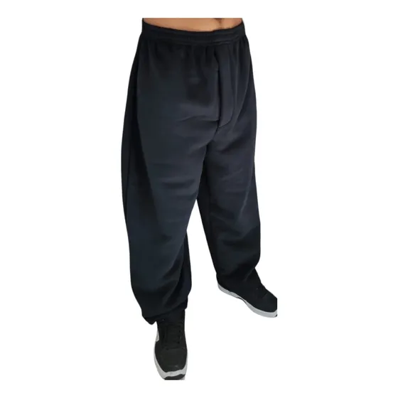 Jogger Pants Oversize Joggin Ancho Suelto Unisex Negro Apolo