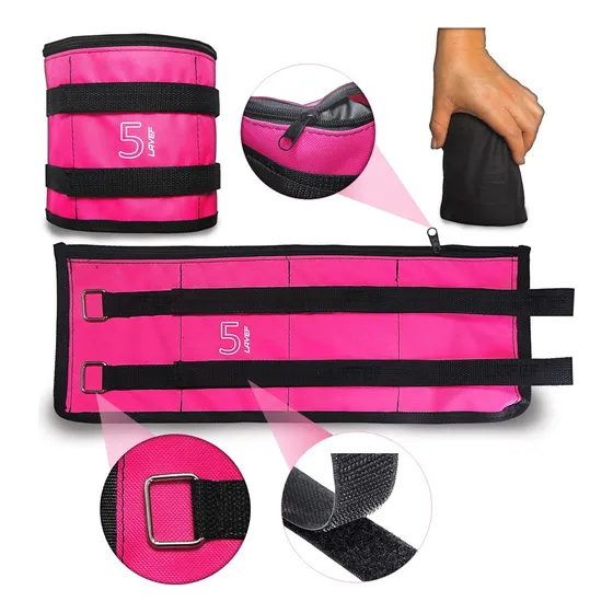 Kit Pesas Tobilleras 10 Libras (5 Kilos) X Un Par Graduable.