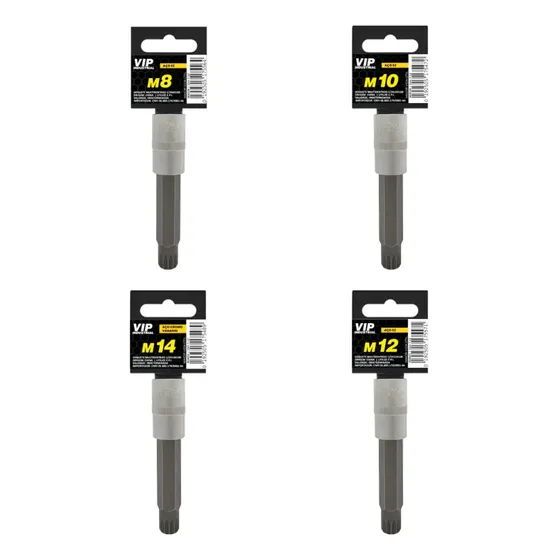 Soquete Multidentado Longo M8 M10 M12 M14 Avulso Vip