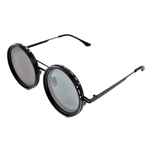 Lentes Redondos Dimeables Con Perilla De Oscurecimiento Auto Redondo Negro Negro Negro Negro
