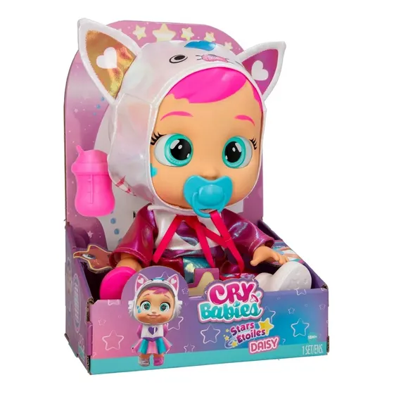 Cry Babies Star Babies Daisy Con Accesorios Se Iluminan Los Ojos Llora Con Agua 32 Cm Articulada