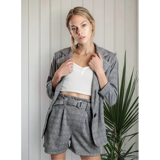 Short Fresco Con Tira Para Mujer Talles Amplios