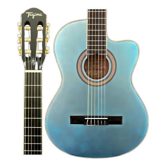 Violão Tagima Cartagena Lake Placid Blue Satin (lpbs) Material do diapasão Techwood Orientação da mão Destro