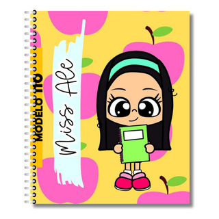 Libreta Francesa Personalizada Para Maestra Manzanitas Libreta Francesa Personalizada Para Maestra Manzanitas