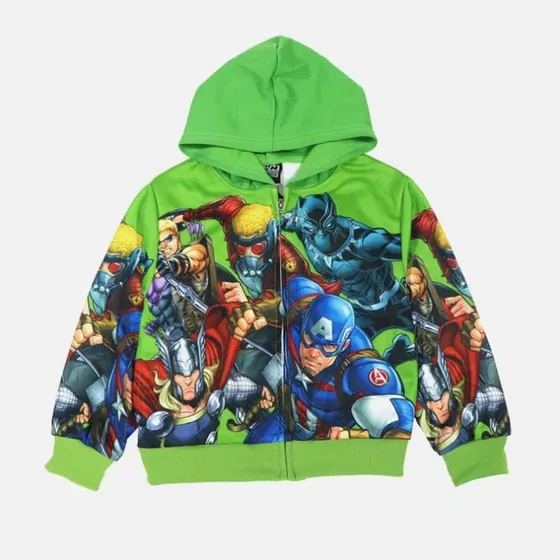 Sueter Tipo Chaqueta De Niños Avengers