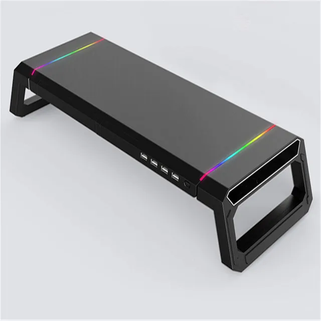 Soporte Para Monitor Plegable Elevador Computadora Puerto 4
