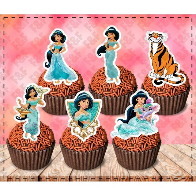 60 Toppers Tags Para Docinhos Doce Jasmine 