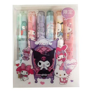 6 Resaltadores Kuromi My Melody Kitty Pochaco Cinna Hangyodo 6 Resaltadores Kuromi My Melody Kitty Pochaco Cinna Hangyodo