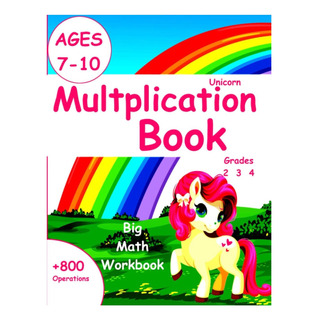 Libro: Livro De Multiplicação De Unicórnios: Grandes Livros De Matemática Para 2 Libro: Livro De Multiplicação De Unicórnios: Grandes Livros De Matemática Para 2