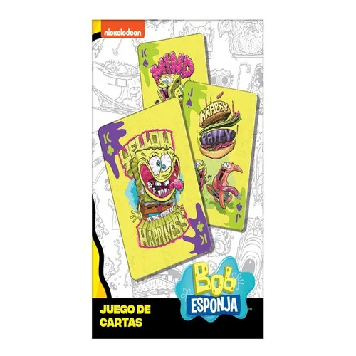 Cartas Bob Esponja Nickelodeon Baraja Naipes Poker Novelty