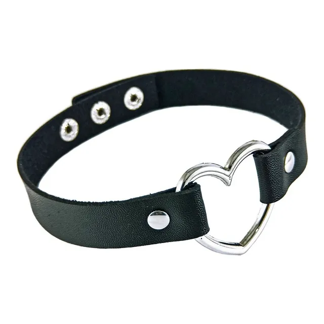 Collar Choker Gargantilla Encaje Corazón Colores Para Mujer