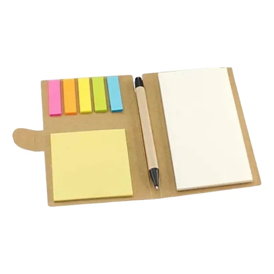 Libreta Memo Set Ecológica Grande 10x15cm + Lápiz Ecológico