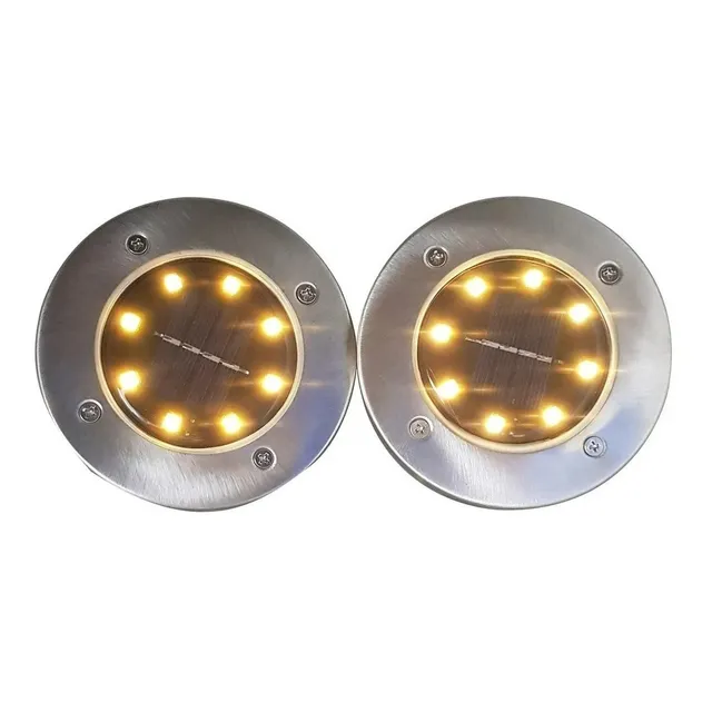 Pack 4 Luz Solar Jardin Embutido Estaca Iluminador Camino