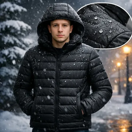 Jaqueta Puffer Masculina Bobojaco Impermeável Inverno Frio