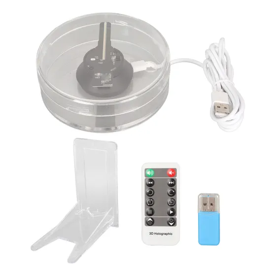 Ventilador Holográfico 3d Con Holograma, 48 Led, Control Rem